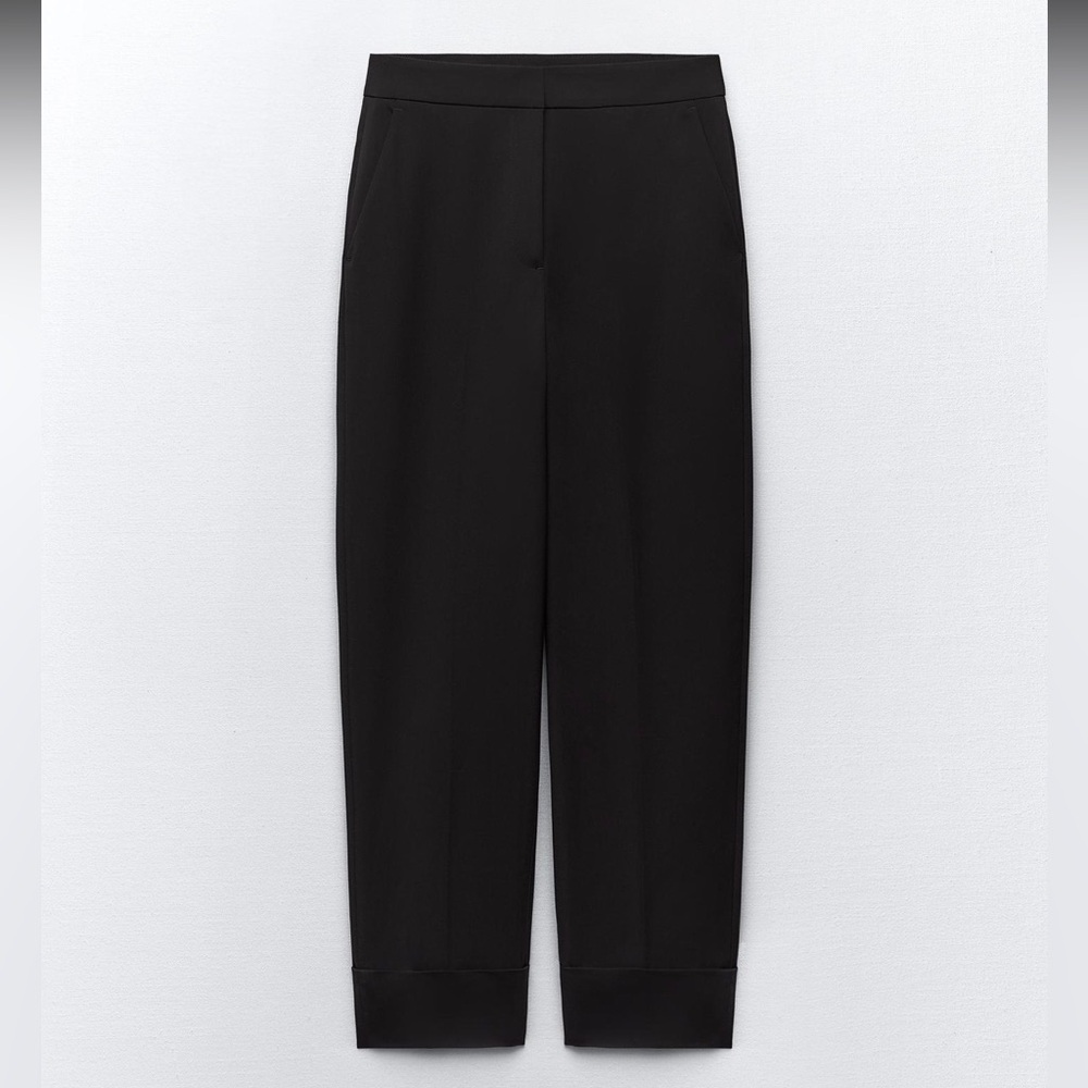 ZARA Turned Up Cuff Straight Pant